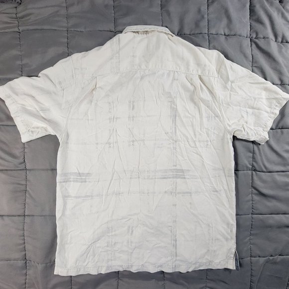 Tommy Bahama Mens Medium Button Shirt Silk Short Sleeve Aloha Original Fit - Picture 2 of 10